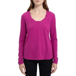 Social Standard by Sanctuary Dylan Scoop Tee, Maternity Top, Magenta Rose, M,NWT